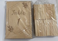 Table Top Wedding Numbers 1-20 Table Numbers Celebrations Wood