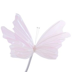 2Pcs Artificial Butterflie Decoration with Standing Base Realistic Wedding Decor