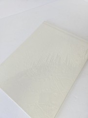 Leather Guest Book white soft leather NEW Print Fresh
