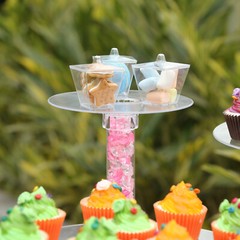 CAKE STAND 4 Tiers XL Clear Cupcakes Wedding Birthday Party Catering WHOLESALE