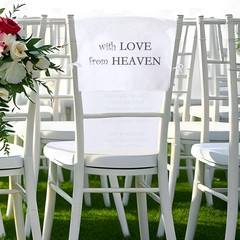 Reserved Memorial Wedding Chair Sign,Wedding Memorial Chair Sign,Linen 15 X 50 I