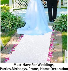 Luxury White Bridal Carpet for Indoor & Outdoor Events