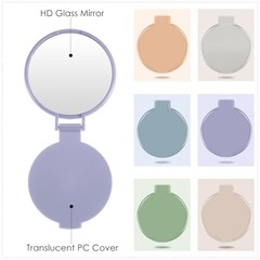 Pieces Compact Mirrors Bulk, Mini Folding Pocket Mirrors for 6 Morandi Colors