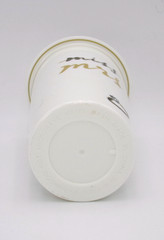 Kate Spade New York Miss to Mrs Tumbler Cup Cream Gold with Straw