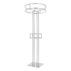 2-Tier Wedding Flower Stand, Flower Stand Metal Wedding Floral Rack Silver