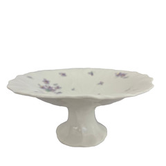 Mikasa Ivory Bone China Lila Larry Laslo Narumi Japan Cake Plate Trinket Dish