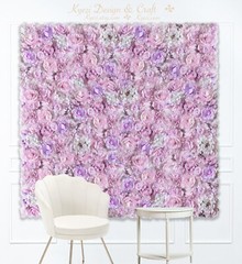 Lilac Artificial Flower Panels Wedding Party Wall Decor Photo Background W-27