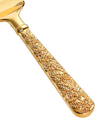 Gold Cake Knife and Server Set – Vintage Wedding & Party Utensils, 2 PCS