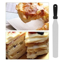 Stainless Steel 12″ Flat Icing Spatula Pancake Cake Decorating Baking Black