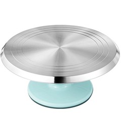 Aluminium Alloy Revolving Cake Stand, 12 in Cake Decorating Turntable, Non-Sl…