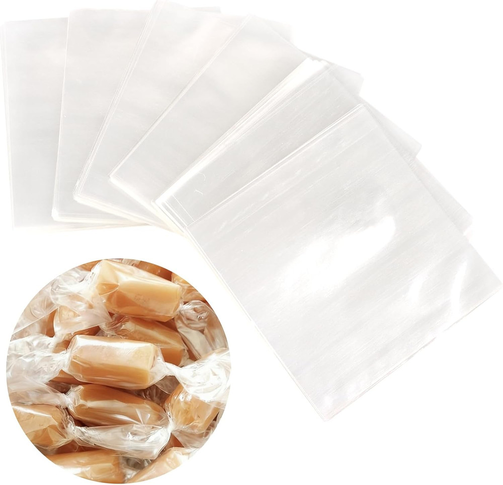 600pcs Clear Candy Wrappers 5 x 5inches Cellophane Candy Wrappers Wrapping P…