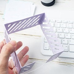 NatSumeBasics Purple Sticky Note Holder Metal Post a note 3.5 x