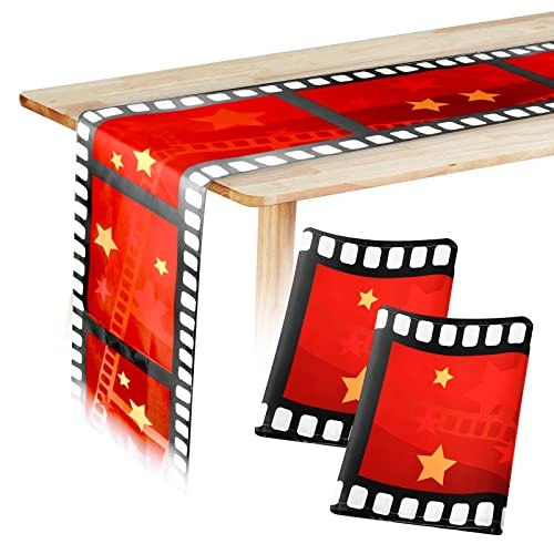 12 x 72 Inch Movie Night Table Runner Movie Theme Party 3 Fresh Style