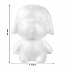 12″ White STYROFOAM PUPPY 3D Animal Model DIY Craft Decoration Party Supplies