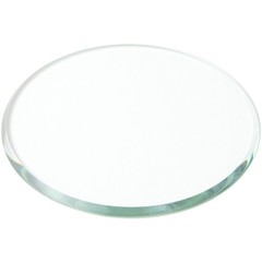 Plymor 3″ Round, 3mm Thick Beveled Clear Glass Circle