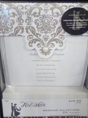 STUDIO HIS & HERS 25 each wedding invitations envelopes reply cards-env 2 boxes