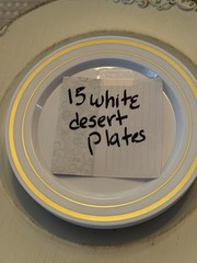 Open Box Reception Wedding Decor Plates, Cups, And More (Lot Of 186 Pieces)
