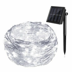 100 LEDs 10M Solar Waterproof LED Copper Wire String Light Wedding Xmas Decor SS