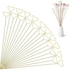 Heart Shape Floral Picks 20Pcs Metal Card Holders Wedding Party Table Decor New