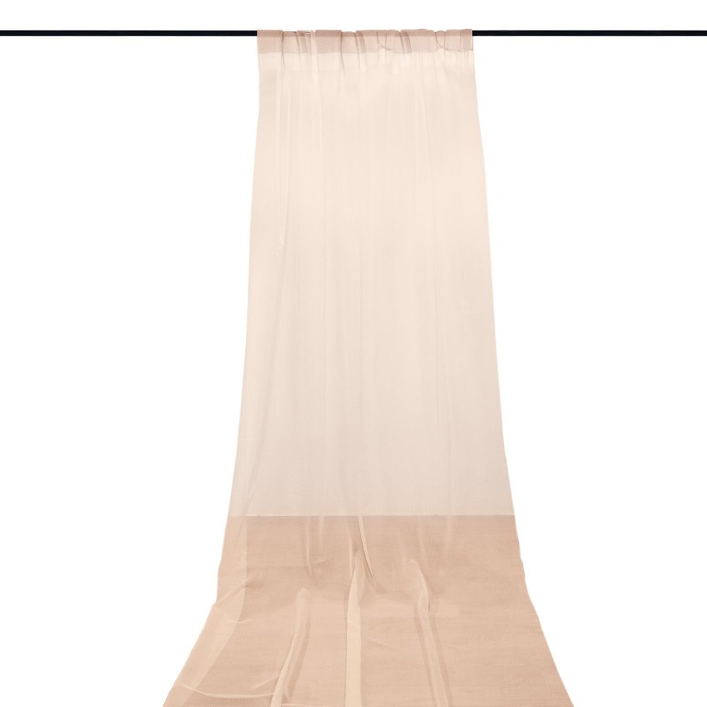 Balsa Circle 5×14 feet Nude Premium Chiffon 60″W x 168″L (Pack of 1),
