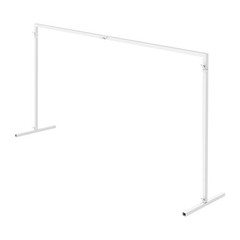 Square Freestanding Wedding Arch Backdrop Metal Frame 2 × 2 m White
