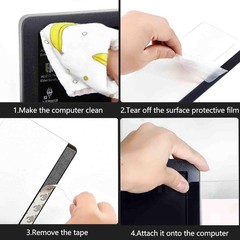 2pc 8″ Laptop Notebook Memo Board Sticky Note Holder for 2 Pack Clear