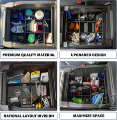 Center Console Organizer Dividers Compatible with Ford F150 2015-2020 (Full Cons