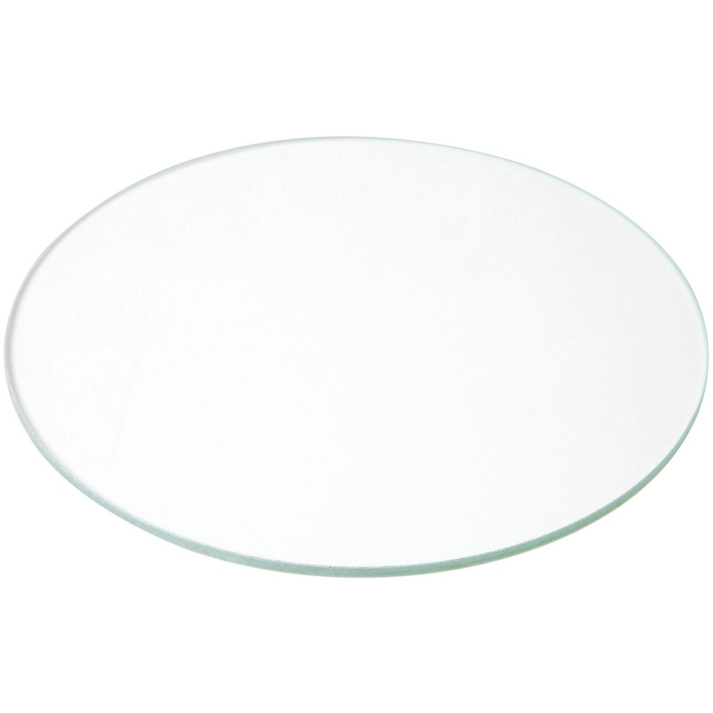 Plymor 6″ Round, 3mm Thick Non-Beveled Clear Glass Circle