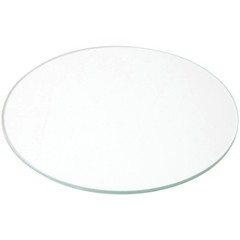 Plymor 6″ Round, 3mm Thick Non-Beveled Clear Glass Circle