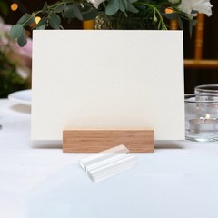 10 Pcs Card Display Stand Sign Holder Clear Acrylic Birthday Exhibition