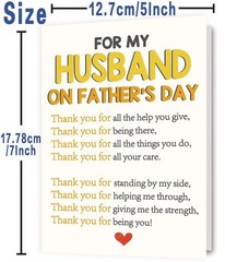 Romantic Fathers Day Card Gifts for Husband, Funny Husband Father’s Day Card …