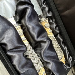 Things Remembered cathederal jeweled wedding cake server set