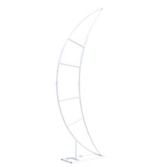 2PCS Crescent Moon Wedding Arch Gate Flower Backdrop Stand Party Event Decor 2m