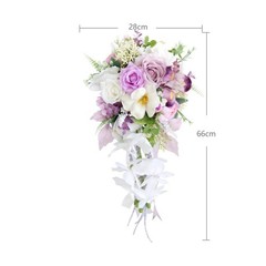 Waterfall Bridal Bouquet Floral Wedding Centerpiece for Proposal Festival