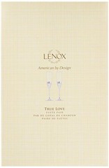 Lenox True Love Crystal & Silver Bride & Groom Wedding Toasting Flutes ~ NIB