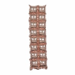 10 Rose Gold 43″ x 11″ Square Design Mylar Foil Balloons Wall Backdrop Events