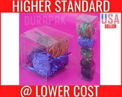 50 PCS 4x4x9″ Clear Plastic PVC Boxes Wedding Party Favor Glass Packing Display