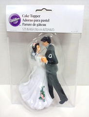 Vintage Wilton Bride and Groom Wedding Cake Topper
