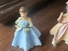 Vintage MCM 1950’s Wedding Cake Toppers Bridesmaids