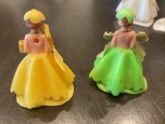 Vintage 1950s Wedding Cake Topper Bride Groom & 4 Bridesmaids