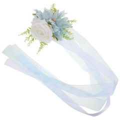 Silk Fabric Wedding Car Flower And Chair Back Artificial Floral Decor