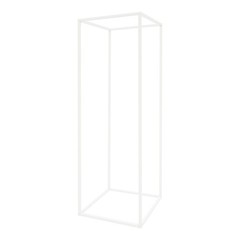 White 20 PCS Geometric Flower Stand For Wedding, Flower Stand 10.63*10.63*31.5in