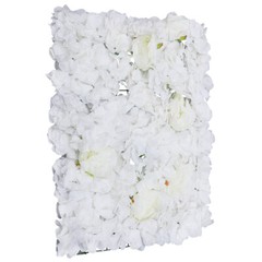 6pcs Artificial Rose Hydrangea Flower Wall Panels Wedding Party Decor 60 x 40cm