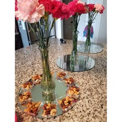 12 Inch Round Decorative Wall Mirror for Home Accent Centerpieces and Vanity
