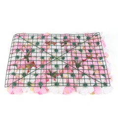 12-Pack Artificial Flower Wall Panels 24″ x 16″ Pink&Yellow&White Wedding Decor