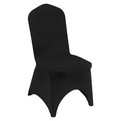 50PCS Stretch Spandex Folding Chair Covers Black Durable Decoration Formal
