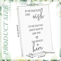 Yousoontic Wedding Memorial Sign Clear Acrylic Signs with Stand Frosted You S…