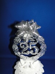 New Vintage WILTON 25TH Anniversary «Anniversary Wreath» Caketopper 102-1513