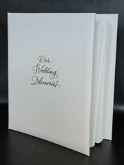 Vtg Hallmark Wedding Photo Album Scrapbook Book White Lace Doily