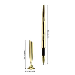 Ballpoint Pen with Base Metal Pen Reception Pen Counter Service Pen for Bank